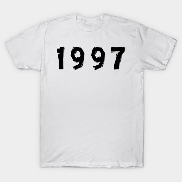 1997 year | simple black T-Shirt by Pavlushkaaa